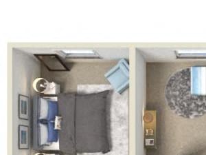 Floor Plan 2 Bedroom - Large